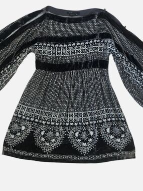 bcbg black velvet dress Long Sleeve Halter Velvet Gown Black / 2 main image 0